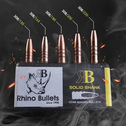 Rhino Bullets 308 Solid Shank (50 Units)