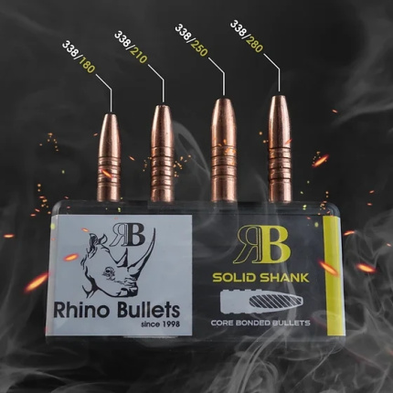 Rhino Bullets 338 Solid Shank (25 Units)