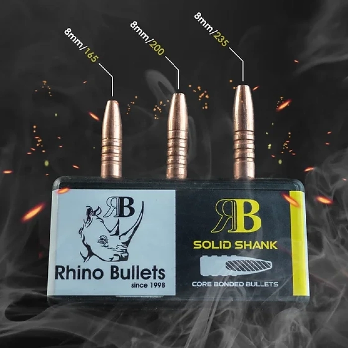 Rhino Bullets 8mm Solid Shank (25 Units)